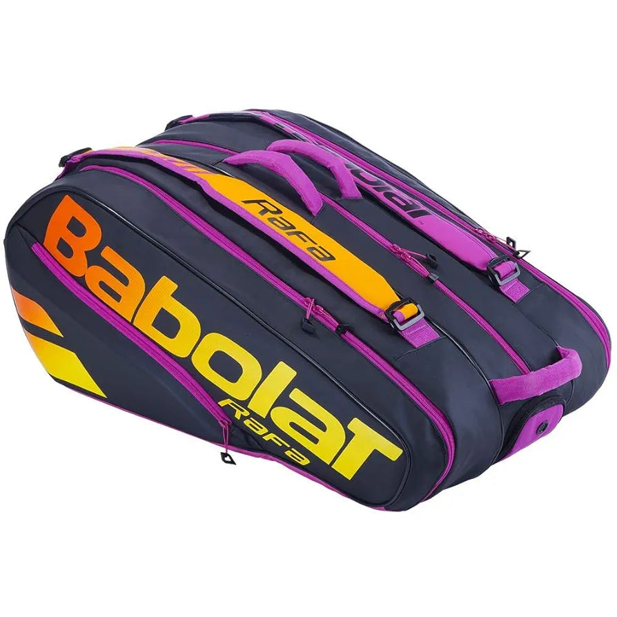 PURE AERO RAFA RH X12 Racket Holder / NOIR ORANGE VIOLET