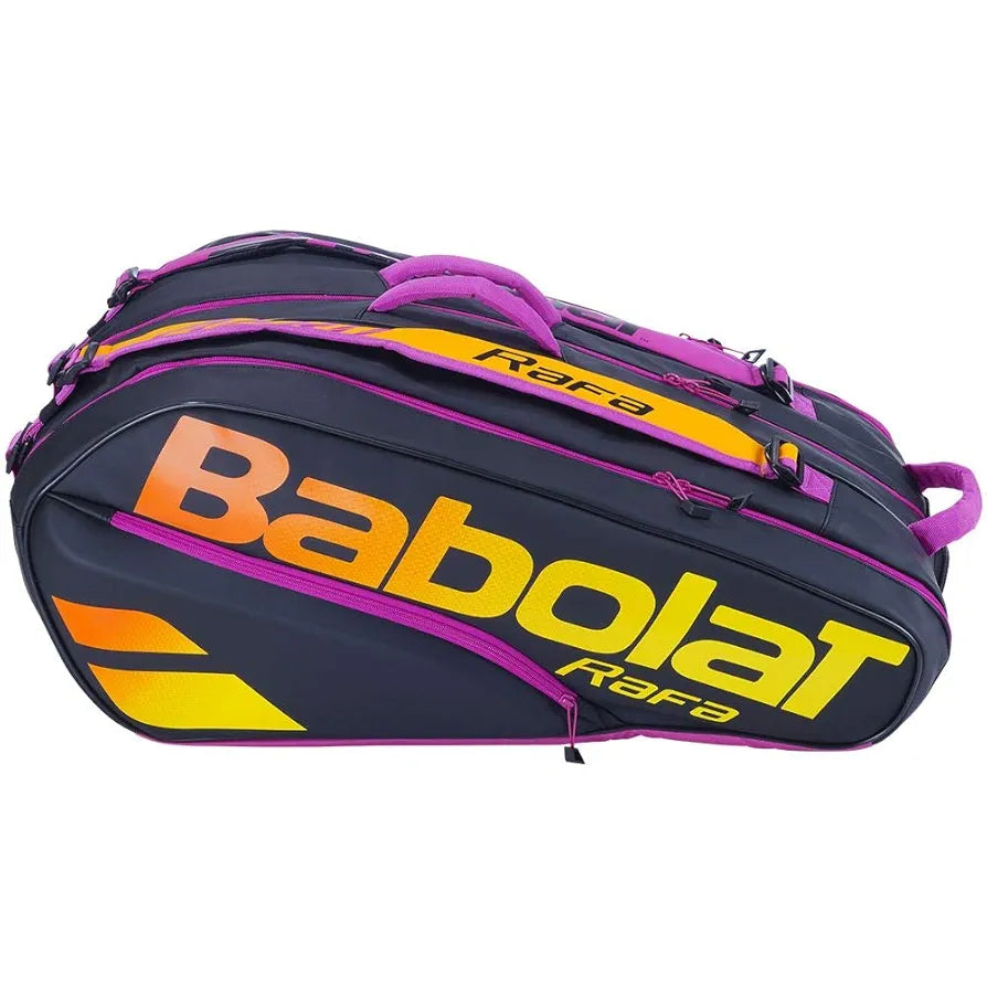 PURE AERO RAFA RH X12 Racket Holder / NOIR ORANGE VIOLET
